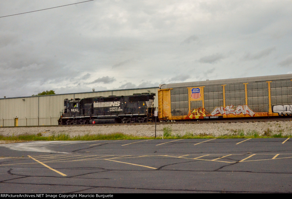 NS GP38-2 High nose Locomotive in the yard